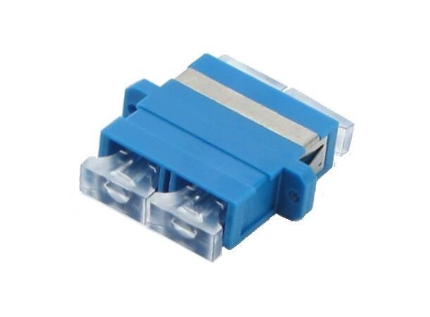 Adapter SM SC-DPX Blue With flange, metall clip, Zr. sleeve